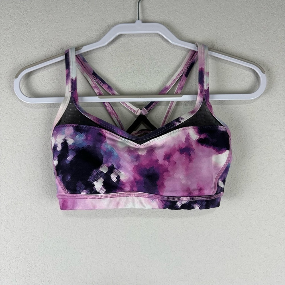 Lululemon Blooming Pixie Sweaty Endeavor Athletic Athleisure Sports Bra Size 6